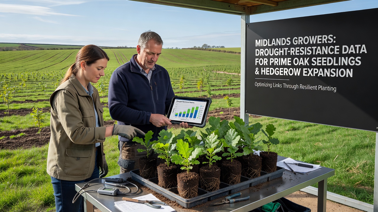 Drought Data Informs Oak Seedling Selection Among Midlands Growers Expanding Hedgerow Connections